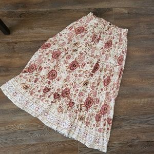 Bohemian floral skirt